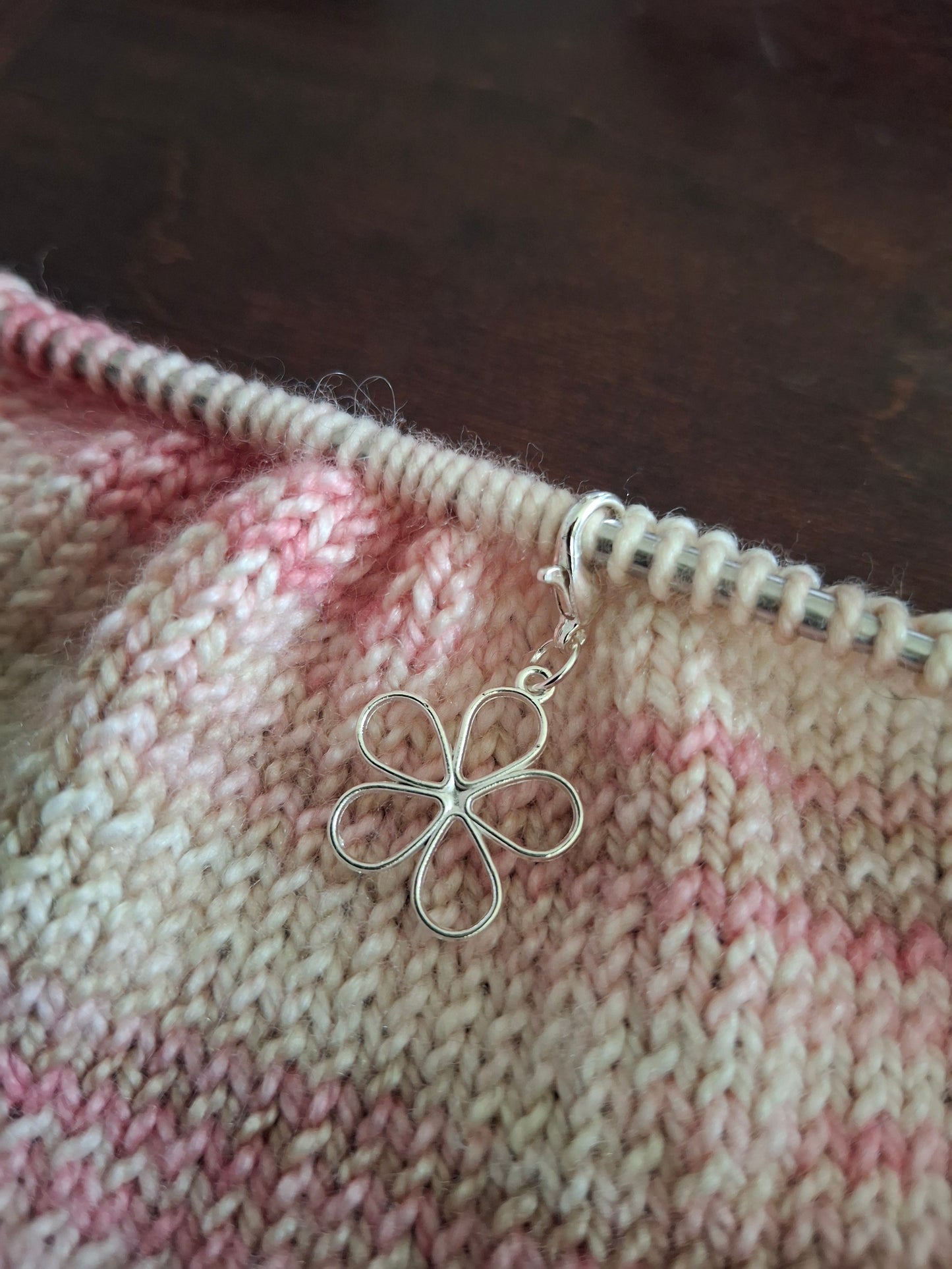 Blommor, silver färgade