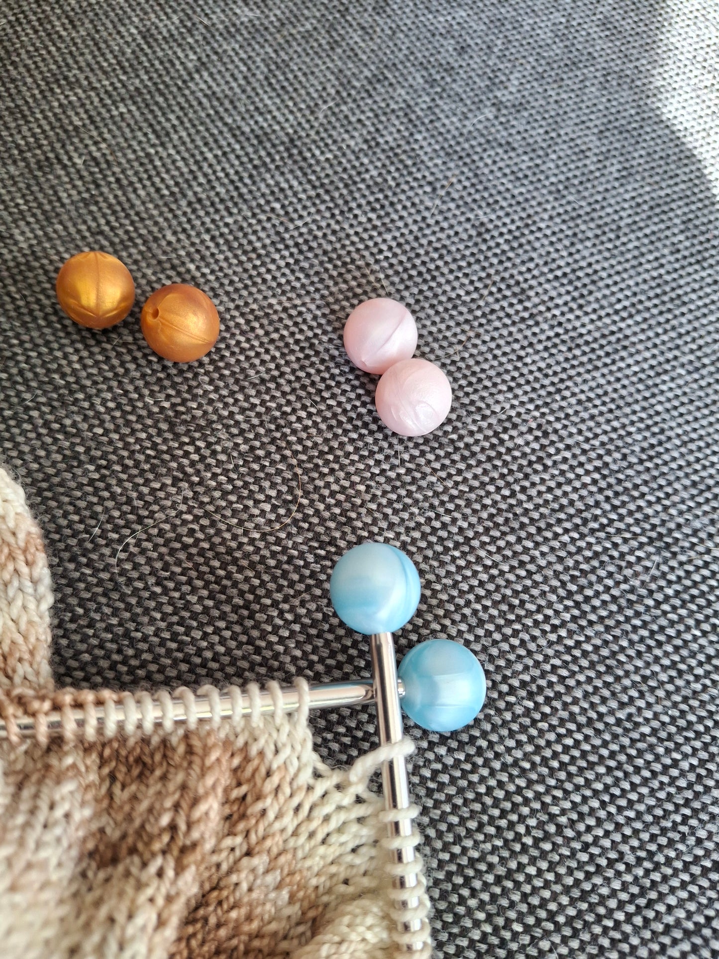 Stickstopp, ljusblå