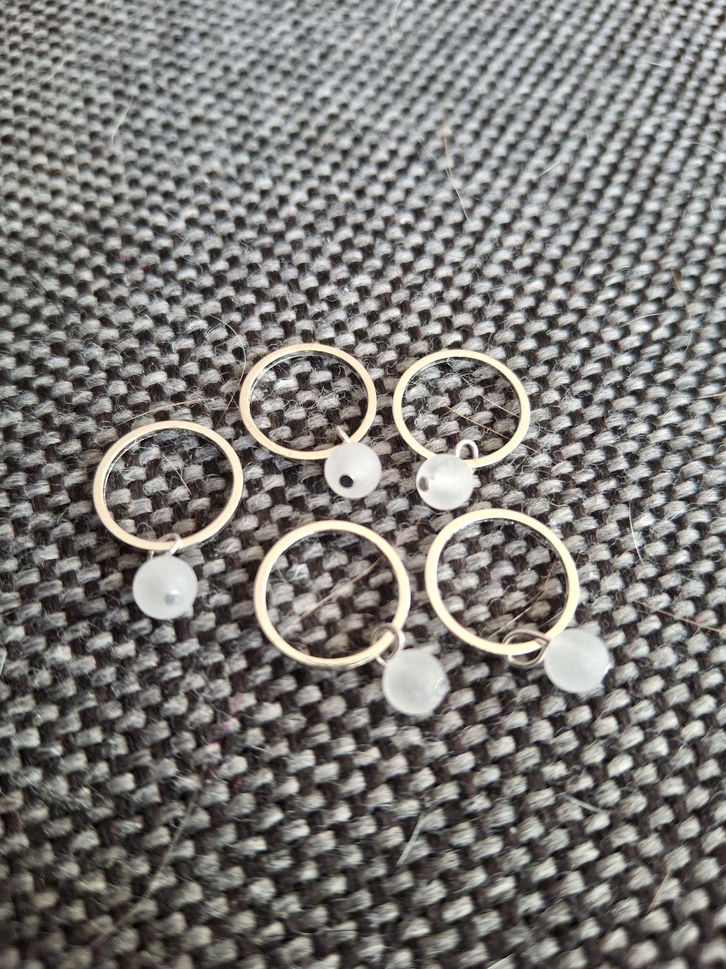 Stickmarkörer, Vit jade, frostad