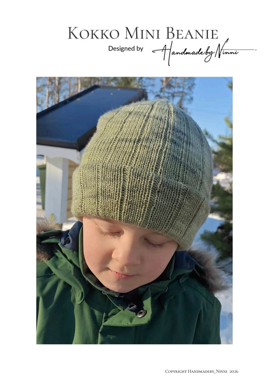 Kokko mini Beanie, finska. Paperi.