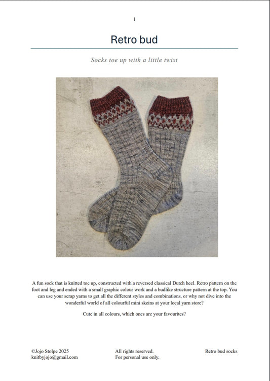 Retro bud socks, pdf