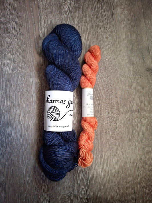 Mörkt hav + orange
