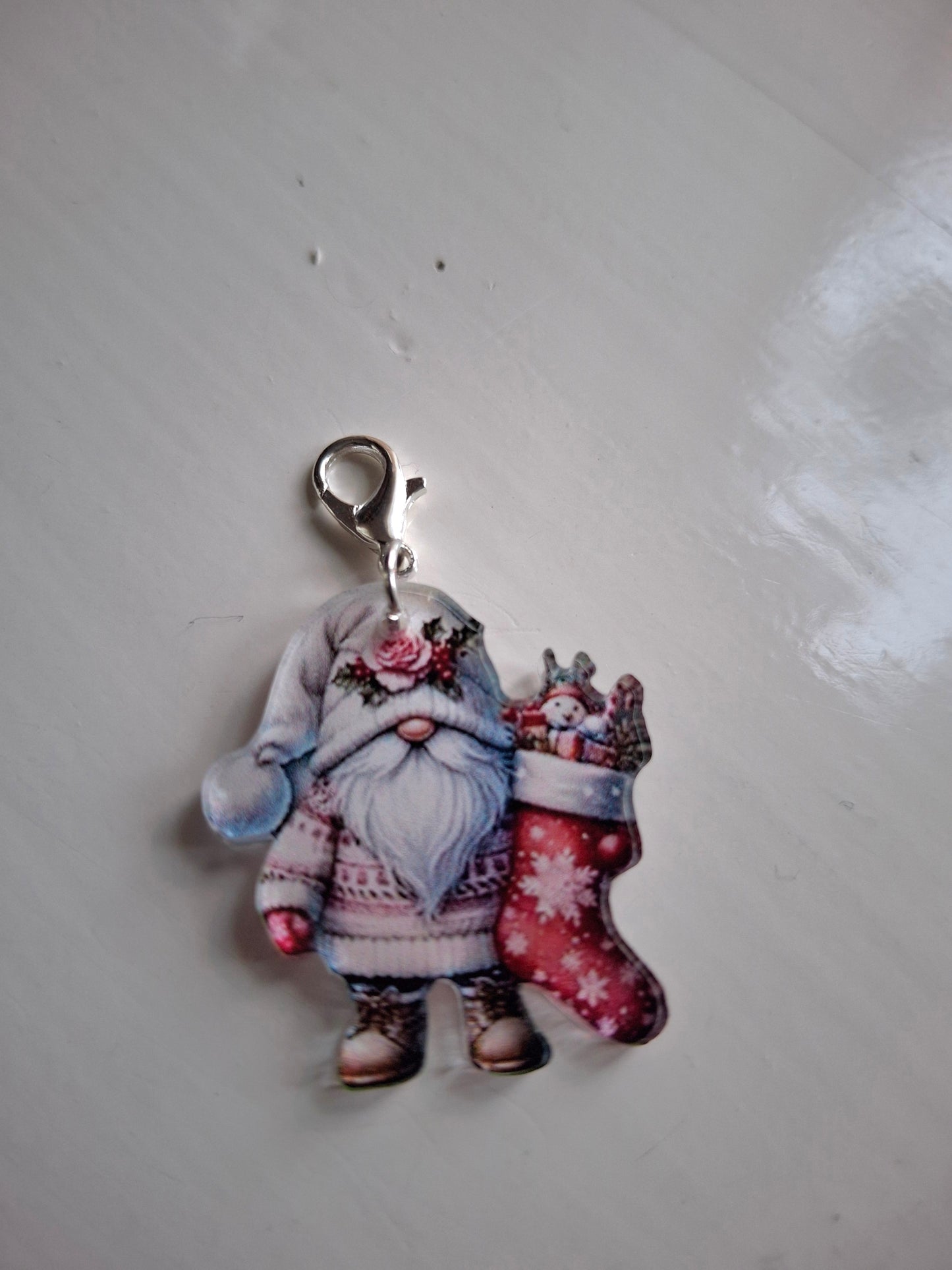 Tomte med julstrumpa